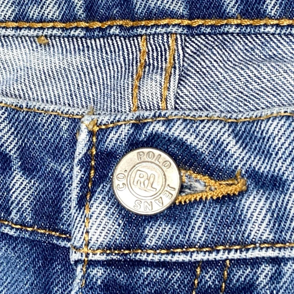 Vintage Polo Jeans Co Ralph Lauren 42x30 Relaxed Fit Blue Denim Jeans